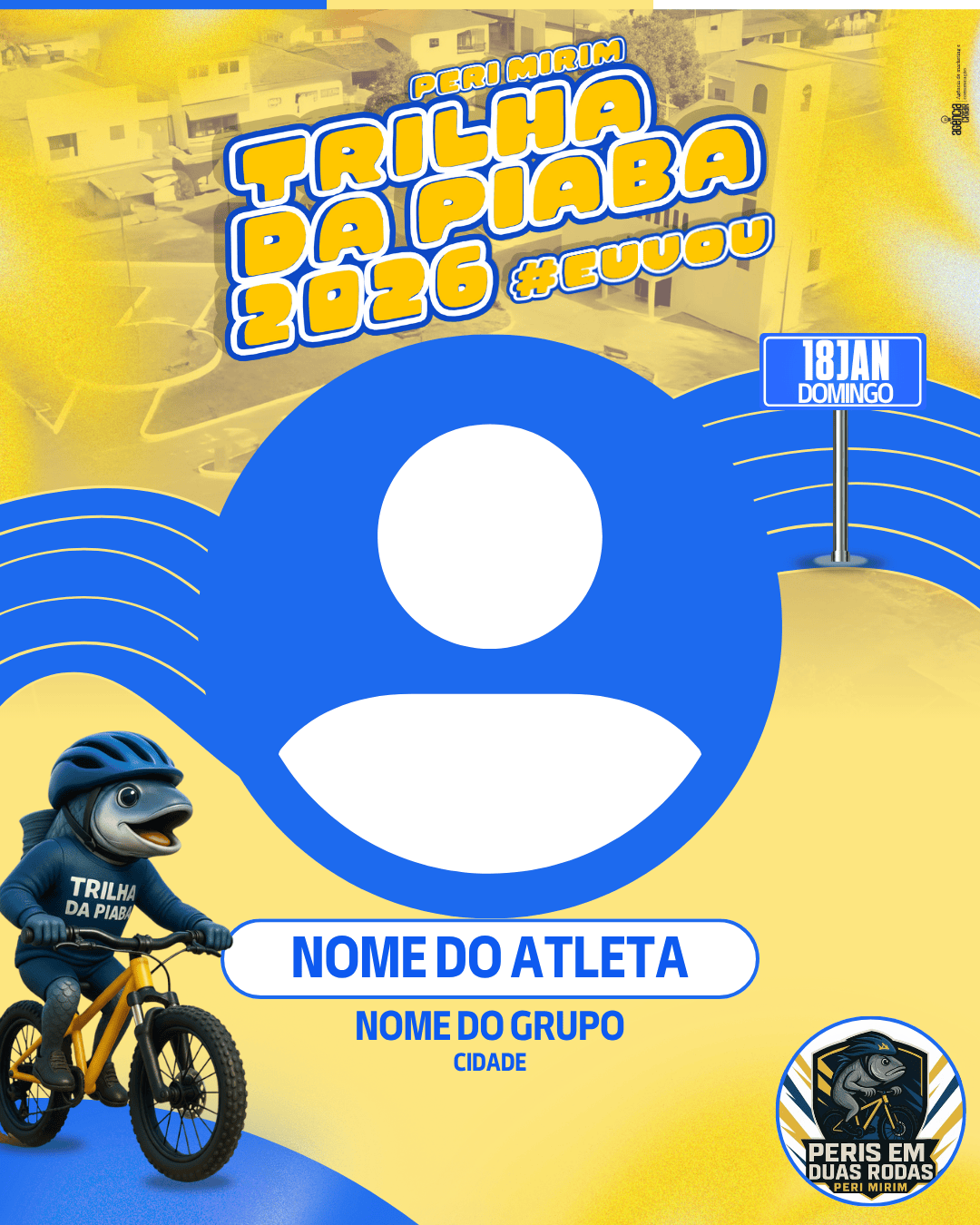 Modelo de card de identificação (avatar)